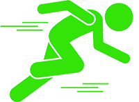stick man running